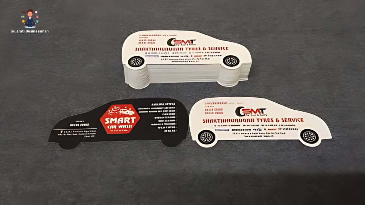Custom Shape Business Card Design