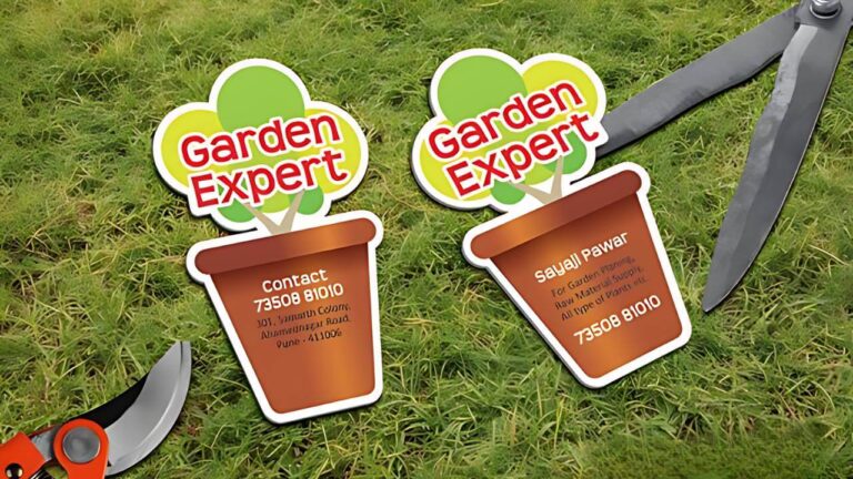 custom shape visiting card