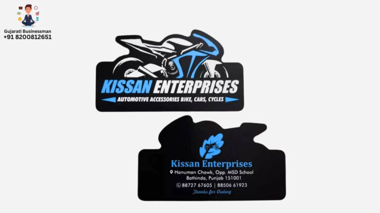 custom shape visiting card