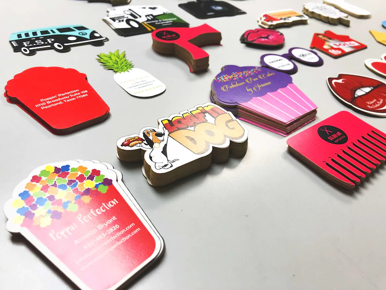 Customize Shape Business Card Design Printing Shop
